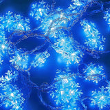 DomeStar Snowflake String Lights – Child Safe Nursery Night Light, Low Voltage LED Battery Lights for Kids Room