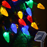 Solar Charm C6 Strawberry Lights – Subtle Indoor and Outdoor Accent, Understated Solar String Lights for Clean Living Spaces