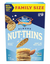 Blue Diamond Almonds Nut-Thins Hint of Sea Salt – Low-Fat Afternoon Crunch for Mindful Home Snackers
