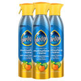 Pledge Multi-Surface Antibacterial Spray – Clutter-Free All-in-One Sanitizer, Neutral Citrus Scent, Pack of 3