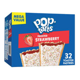 Pop-Tarts Frosted Strawberry Toaster Pastries 32ct – Shelf-Stable Travel Snack for Road Trips and Camping