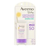 Aveeno Baby Continuous Protection Mineral Sunscreen Stick for Sensitive Skin – Gentle SPF 50 Sun Care for Infants and Toddlers at the Beach, Park, and Backyard Playdates