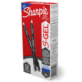 Sharpie S-Gel Gel Pens Fine Point 0.5mm Blue Ink 12 Count for Office Note-Taking and Meeting Productivity