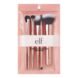 e.l.f. Flawless Face Kit 6-Piece Brush Collection – Mindful Self-Care Brush Set for a Calming Bedtime Beauty Ritual