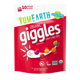 YumEarth Organic Giggles Chewy Candy – Thoughtful Gift for Allergy Families, Organic Non GMO Snack Box of 15 Packets