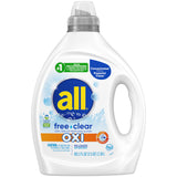all Free Clear Laundry Detergent – 100% Dye-Free and Fragrance-Free Wash for Allergy-Safe Home Laundry