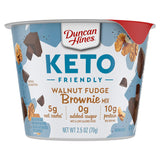 Duncan Hines Keto Friendly Brownie Mix Cup – Stocking Stuffer for Keto Dieters, Walnut Fudge Single-Serve 2.5 oz