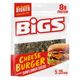 BIGS Sunflower Seeds Cheeseburger Flavor – Portable Road Trip Snack for Mess-Free Driving