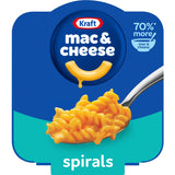 Kraft Spirals Original Mac & Cheese Big Bowl Dinner – Kid-Friendly Lunchbox Meal for School and Daycare