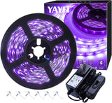 Led Black Light Strip Kit – Versatile UV Strip for Patio and Porch Entryway, Portable Glow Lighting for Outdoor Hosting