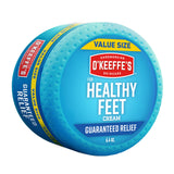 O'Keeffe's for Healthy Feet Foot Cream – Compact 3.2 oz Jar for Capsule Bathroom Storage, Clean Design