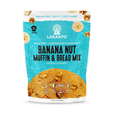 Lakanto Sugar Free Banana Nut Muffin and Bread Mix - One Box Twelve Muffins or One Loav for Clutter Free Pantry