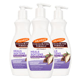 Palmer's Cocoa Butter Formula Fragrance Free Lotion – Clean Design Pump Bottle for Clutter-Free Bathroom Counters, 13.5 Fl Oz, Pack of 3