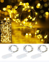 Aurora Glow LED Starry String Lights 3-Pack – Safe Nursery Night Light for Crib Room, No Flame No Heat