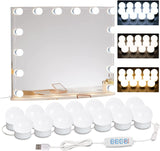 LuminGlow Child Safe Vanity Lights – Low Voltage USB Powered Strip, No Drilling Required for Rental Homes