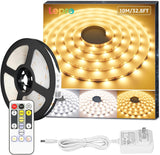 Lepro LED Tunable White Strip Light – Clean Under Cabinet Accent, 16.4ft Adhesive Tape for Uncluttered Spaces