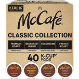 McCafe Classic Collection K-Cup Pods for Uncluttered Countertops, 40-Count Simple Single-Serve Coffee for Keurig