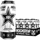 Rockstar Pure Zero Silver Ice – Keto-Friendly Zero Sugar Caffeine Drink for Active Lifestyle Wellness