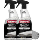 Weiman Quartz Countertop Cleaner and Polish – Streamlined Two-Bottle Bundle for Intentional Kitchens