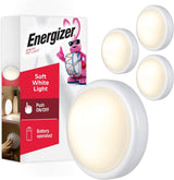 Energizer LED Tap Light 4-Pack – Soft-Glow Accent Lighting for Living Rooms, Bedrooms, and Cozy Reading Nooks