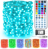 BrizLabs Waterproof Fairy Lights 66ft – IP44 RGB String Lights for Patio, Covered Porch, and Backyard Dining