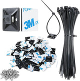 XHF 3/4 Inch White Adhesive Wire Clips – Minimalist Bedroom and Entryway Cable Management for Streamlined Interior Style