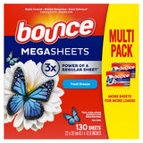 Bounce Mega Dryer Sheets Fresh Breeze 130ct – Practical Housewarming Gift for New Homeowners