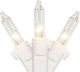 Christmas Co. Clear Incandescent Mini Lights – Warm White Glow for Bedroom Window Frame Decor