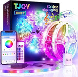 TJOY LED Strip Lights Holiday Gift for Gamers and Teens – RGB Music Sync TV Backlight with Timer
