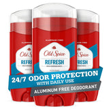 Old Spice Aluminum Free Deodorant for Men – Stocking Stuffer Gift Set, Pack of 3 Sport Scent Sticks