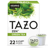 Tazo Organic Zen Green Tea K-Cup Pods – Uncluttered Countertop Tea, Effortless Keurig Single-Serve Brew