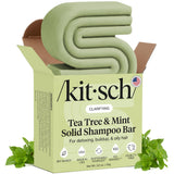Kitsch Tea Tree Shampoo Bar – TSA-Friendly Travel Companion for Carry-On and Weekend Trips