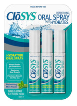 CloSYS Oral Breath Spray – Travel-Ready Fresh Breath Companion, 3-Pack Mint Spray for Road Trips and Flights