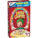 Lucky Charms Gluten Free Cereal with Marshmallows – Portable Snack for Road Trips and Travel, Limited Edition Jumbo Rainbow Marshmallows, 26.1 oz