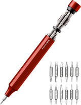 HOTO 24-in-1 Mini Screwdriver Pen – Travel-Ready Repair Tool for Camping Trips, Pocket-Sized EDC for Outdoor Fixes