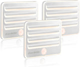 EverBrite Motion Sensor Night Lights for Nursery and Kids Room, Soft Warm Baby Safe Lighting, Battery Powered 3 Pack
