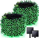 Lumivox SolarGlow – 2-Pack Solar String Lights for Outside, 480 LED Deck Lighting with 8 Modes