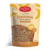 Miss Jones Baking Banana Bread & Muffin Mix - Lower Sugar Vegan Whole Grain Baking for Guilt-Free Wellness Routines