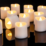 Homemory 1.5 Inch LED Votive Candles with Realistic Flicker for Cozy Living Room Mantel and Bedroom Aesthetic