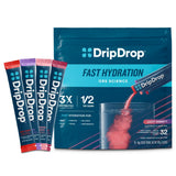 DripDrop Hydration - Juicy Variety Electrolyte Powder Packets - Thoughtful Wellness Gift for Fitness Lovers and Frequent Travelers