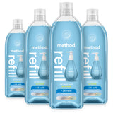 Method Gel Hand Soap Sea Minerals – Countertop Styling Hand Wash for Guest Powder Room, Modern Recycled Bottle