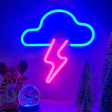 [Brand] Lightning Bolt Neon Sign – Flameless Cool to Touch Wall Light for Bedroom, Battery and USB LED Decor Safe Around Kids and Pets