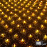 Funpeny Minimalist Christmas Net Lights – 360 LED 12x5ft Clear Wire Mesh for Clean, Uncluttered Holiday Display