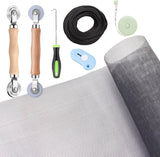 TOOLTRIZ Rescreen Kit for Patio Doors, Porches, and RV Windows – Weatherproof DIY Mesh Fix