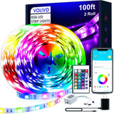 Lumiglow LED Strip Light Kit 25ft – 16 Million Color Strip Lights for Room Makeover, TV Backlight and Cove Lighting