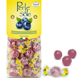 Perle di Sole Italian Candy - Individually Wrapped Blueberry Hard Candy - Portable Snack for Picnic, Patio, and Camping