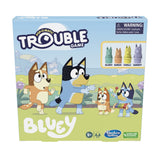 Hasbro Trouble: Bluey Edition Board Game for Kids Ages 5+, Safe Playroom Family Game with Pop-O-Matic Roller