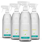 Method Daily Shower Cleaner – Eucalyptus Mint Spray for a Calming Bath Time Ritual, 28 oz, Pack of 4