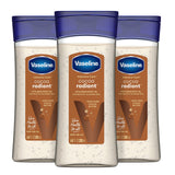 Vaseline Intensive Care Cocoa Radiant Body Gel Oil – Simple One-Step Body Moisturizer for Capsule Bathroom Routines, 6.8 oz Pack of 3