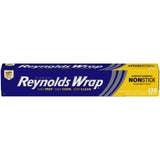 Reynolds Wrap Non-Stick Aluminum Foil – Quick Cleanup Foil for Family Dinner Cooking and Leftover Storage, Bulk 12 in x 43.33 yd